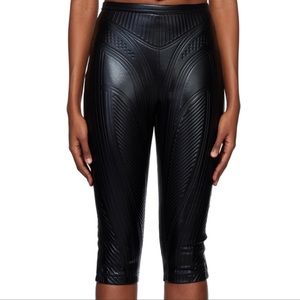 Mugler Cropped Embossed capri/legging